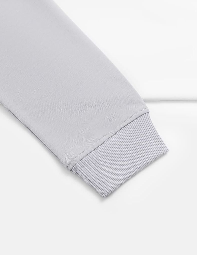 Áo nỉ nam cổ tròn phối màu thân trước