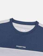 Áo nỉ nam cổ tròn phối màu thân trước