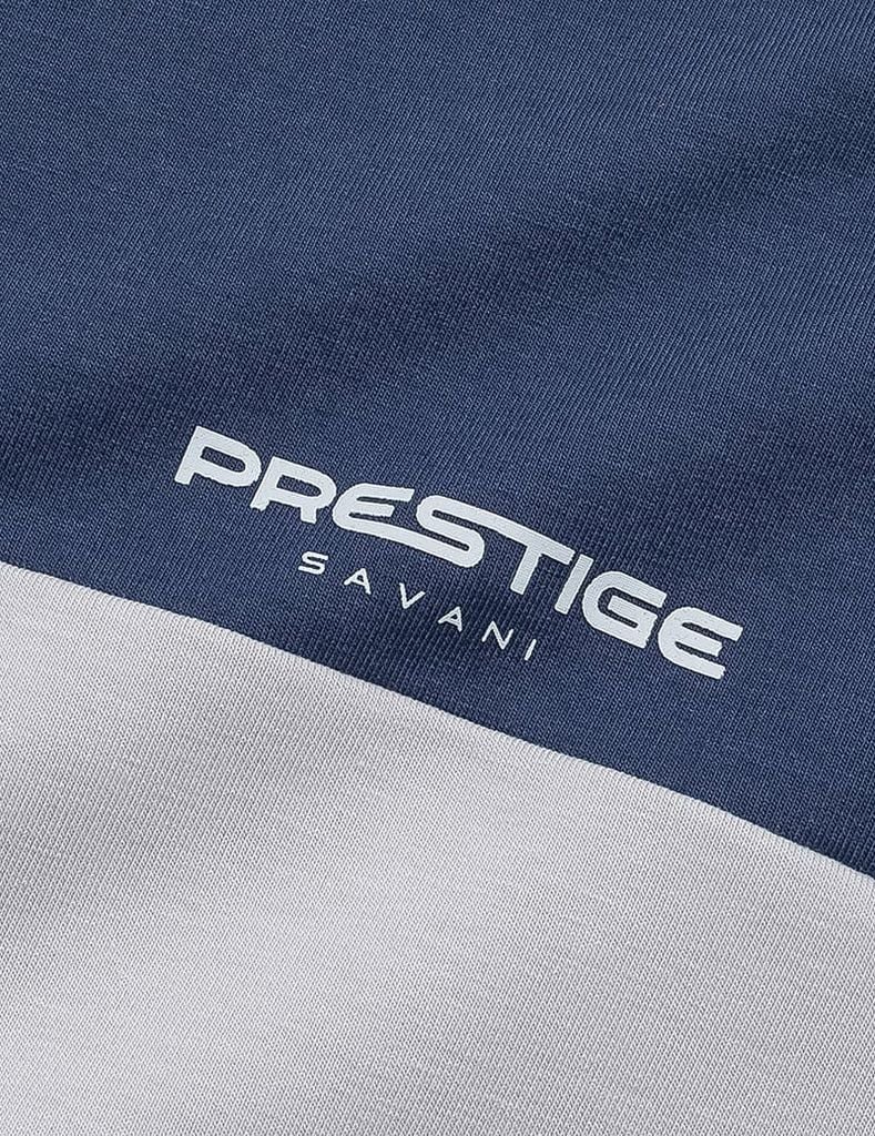 Áo nỉ nam cổ tròn phối màu thân trước