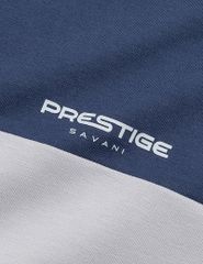 Áo nỉ nam cổ tròn phối màu thân trước