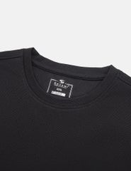 Áo nỉ nam cổ tròn mác cao su ngực