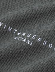 Áo nỉ cổ tròn nam vai phối màu