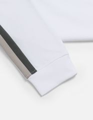 Áo nỉ cổ tròn nam vai phối màu