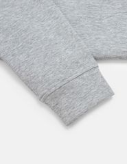 Áo nỉ cổ tròn nam phối thân trên hình in ngang ngực