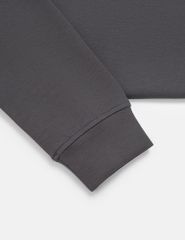 Áo nỉ cổ tròn nam phối thân trên hình in ngang ngực