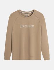 Áo nỉ cổ tròn nam in trước ngực