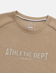 Áo nỉ cổ tròn nam in trước ngực