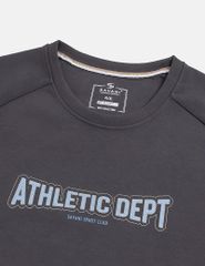 Áo nỉ cổ tròn nam in trước ngực