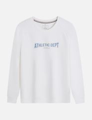 Áo nỉ cổ tròn nam in trước ngực