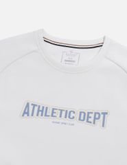 Áo nỉ cổ tròn nam in trước ngực