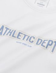 Áo nỉ cổ tròn nam in trước ngực