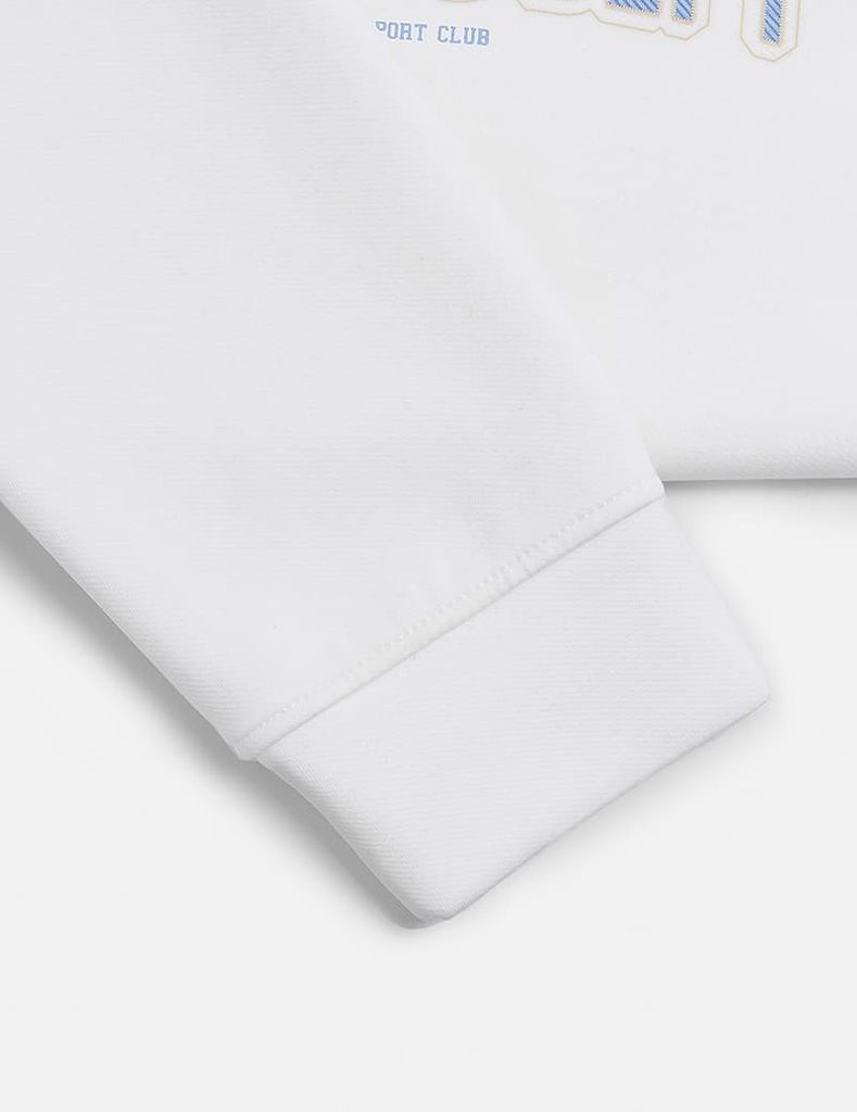 Áo nỉ cổ tròn nam in trước ngực