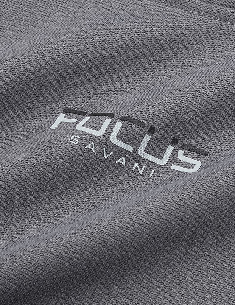 Áo nỉ cổ tròn nam phối lé 2 vai hình in trước ngực