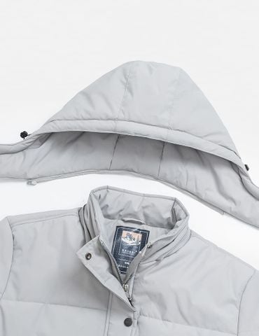 Áo chần bông nam gấu tay dán nhám