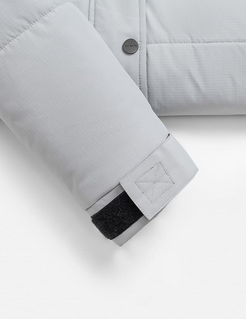 Áo chần bông nam gấu tay dán nhám