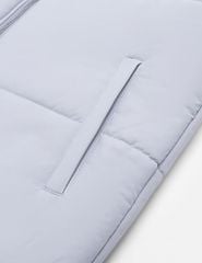 Áo phao chần bông nam mũ tháo rời