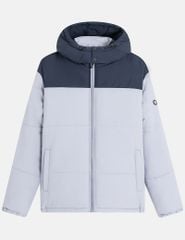 Áo phao chần bông nam mũ tháo rời