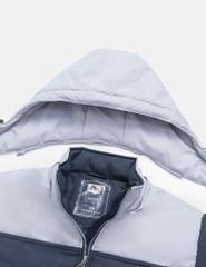 Áo phao chần bông nam mũ tháo rời