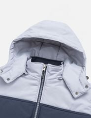 Áo phao chần bông nam mũ tháo rời