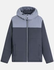 Áo phao chần bông nam mũ tháo rời