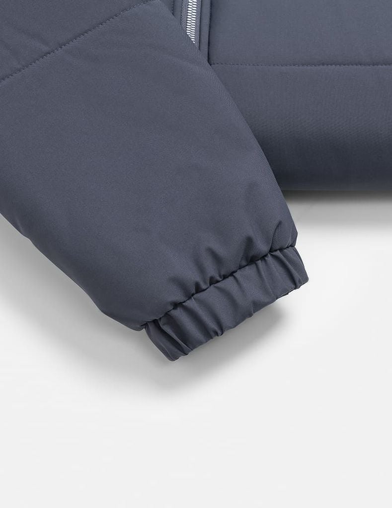 Áo phao chần bông nam mũ tháo rời