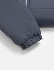 Áo phao chần bông nam mũ tháo rời