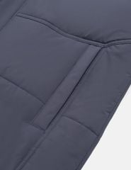 Áo chần bông nam cổ bẻ lông tháo rời