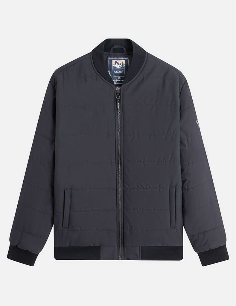 Áo chần bông nam cổ bomber