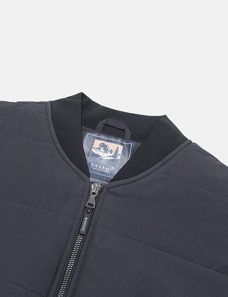 Áo chần bông nam cổ bomber