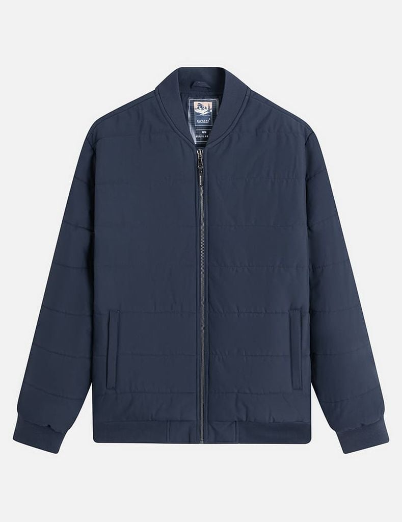 Áo chần bông nam cổ bomber