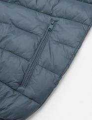 Áo phao nam siêu nhẹ có mũ logo trước ngực