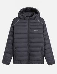 Áo phao nam siêu nhẹ có mũ logo trước ngực