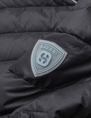 Áo phao nam siêu nhẹ có mũ logo trước ngực