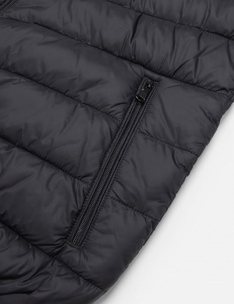 Áo phao nam siêu nhẹ có mũ logo trước ngực