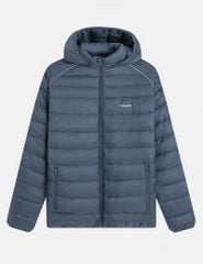 Áo phao nam siêu nhẹ có mũ logo trước ngực