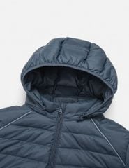 Áo phao nam siêu nhẹ có mũ logo trước ngực