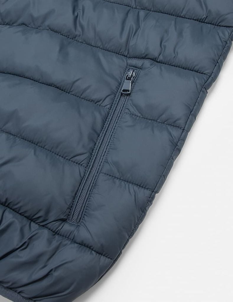 Áo phao nam siêu nhẹ có mũ logo trước ngực