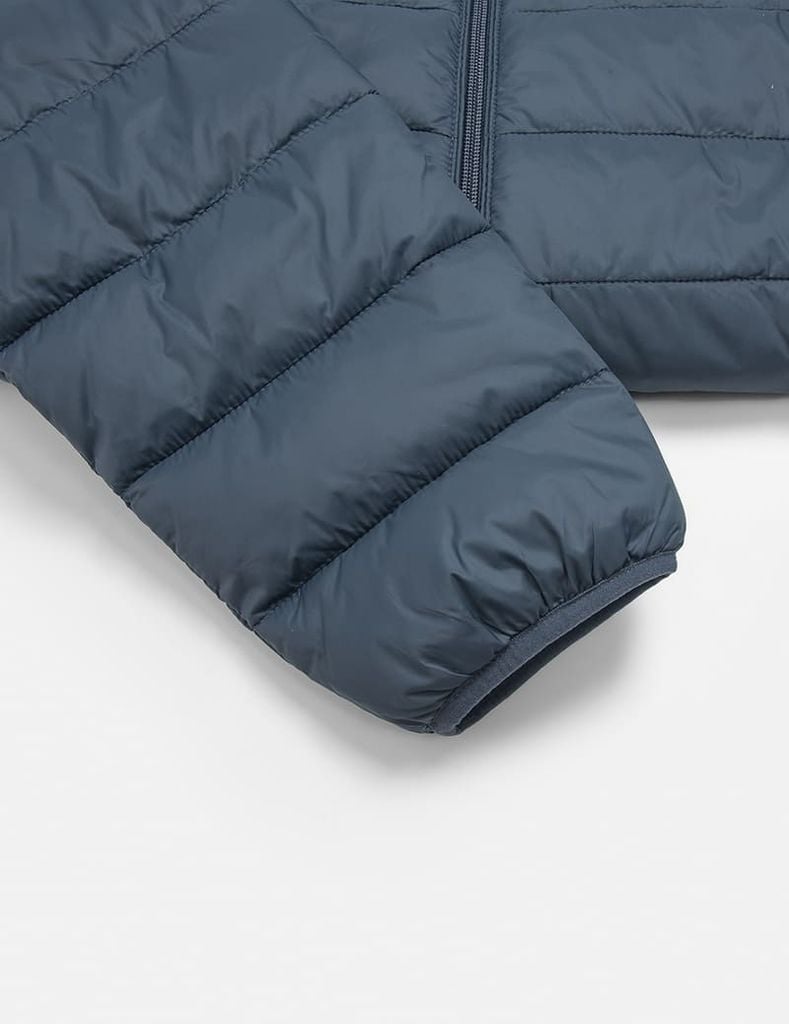 Áo phao nam siêu nhẹ có mũ logo trước ngực