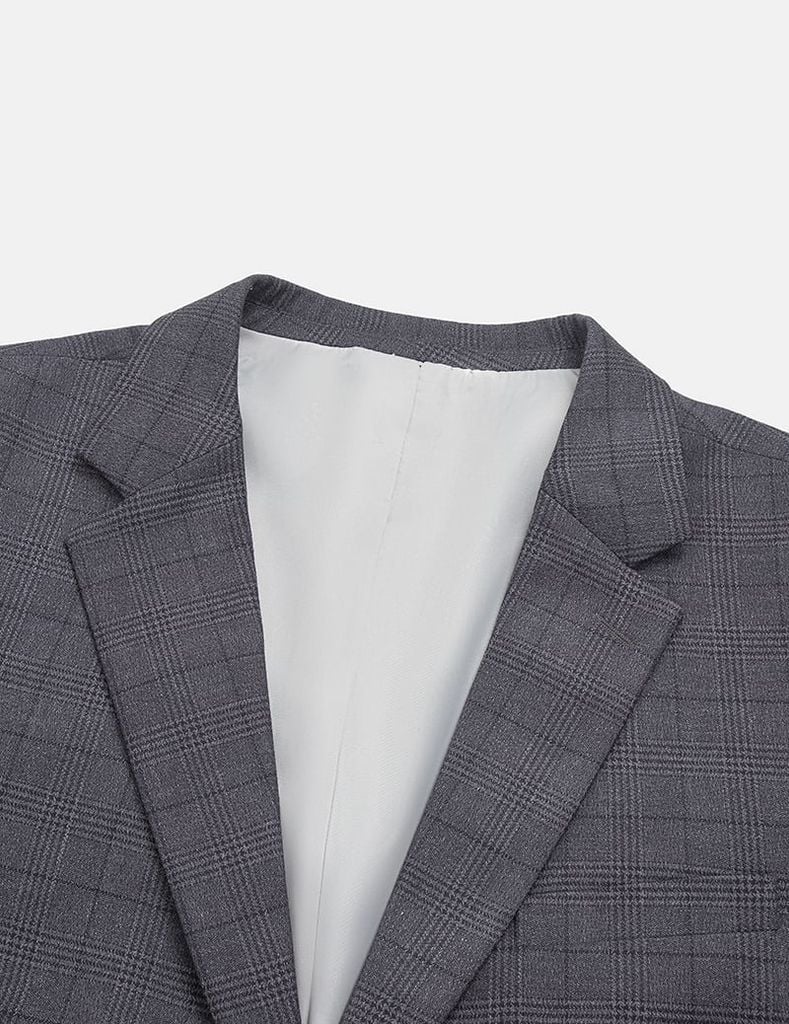 Áo vest nam cổ K hai khuy (Tặng 1 quần vest cùng bộ + 1 áo sơ mi nam)