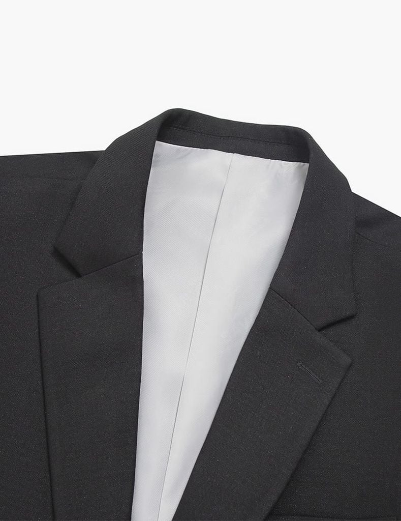 Áo vest nam một khuy cổ ve ngang (Tặng 1 quần vest cùng bộ + 1 áo sơ mi nam)