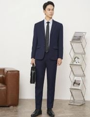 Áo vest nam hai khuy cổ ve ngang (Tặng 1 quần vest cùng bộ + 1 áo sơ mi nam)