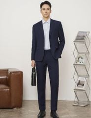 Áo vest nam hai khuy cổ ve ngang (Tặng 1 quần vest cùng bộ + 1 áo sơ mi nam)