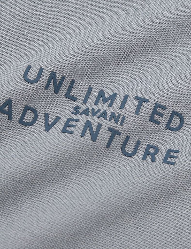 Bộ nỉ cổ tròn nam hình in trước ngực