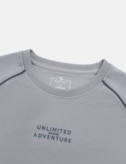 Bộ nỉ cổ tròn nam hình in trước ngực