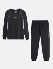 Bộ nỉ cổ tròn nam hình in trước ngực