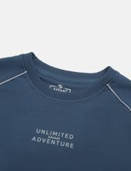 Bộ nỉ cổ tròn nam hình in trước ngực