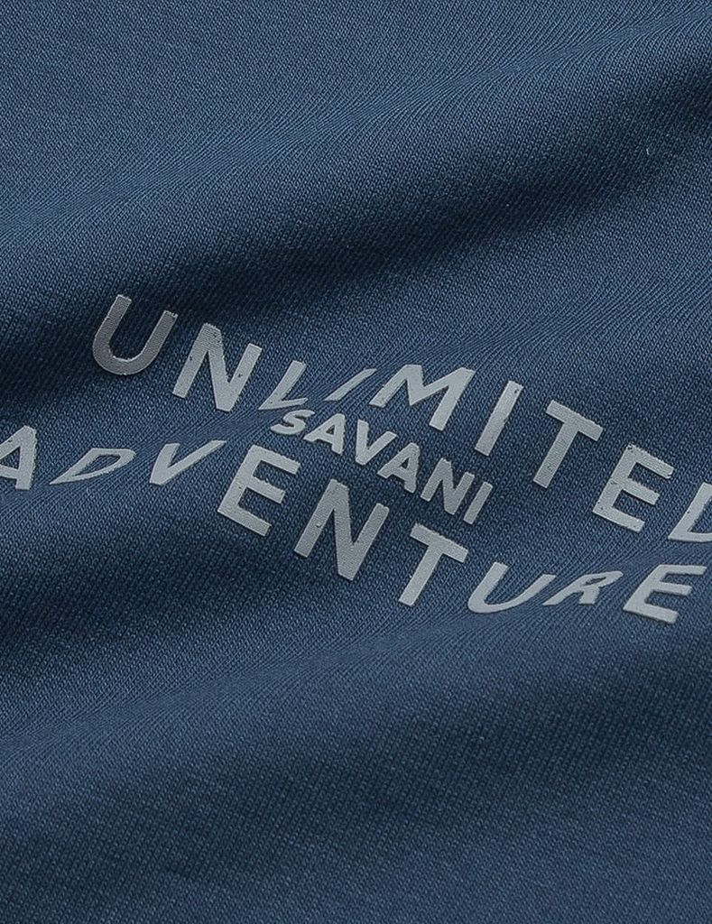 Bộ nỉ cổ tròn nam hình in trước ngực