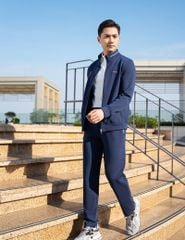 Bộ đồ đông 2 da nam kéo khóa