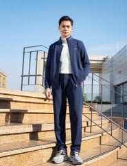 Bộ đồ đông 2 da nam kéo khóa