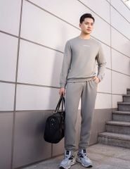 Bộ nỉ nam cổ tròn hình in trước ngực